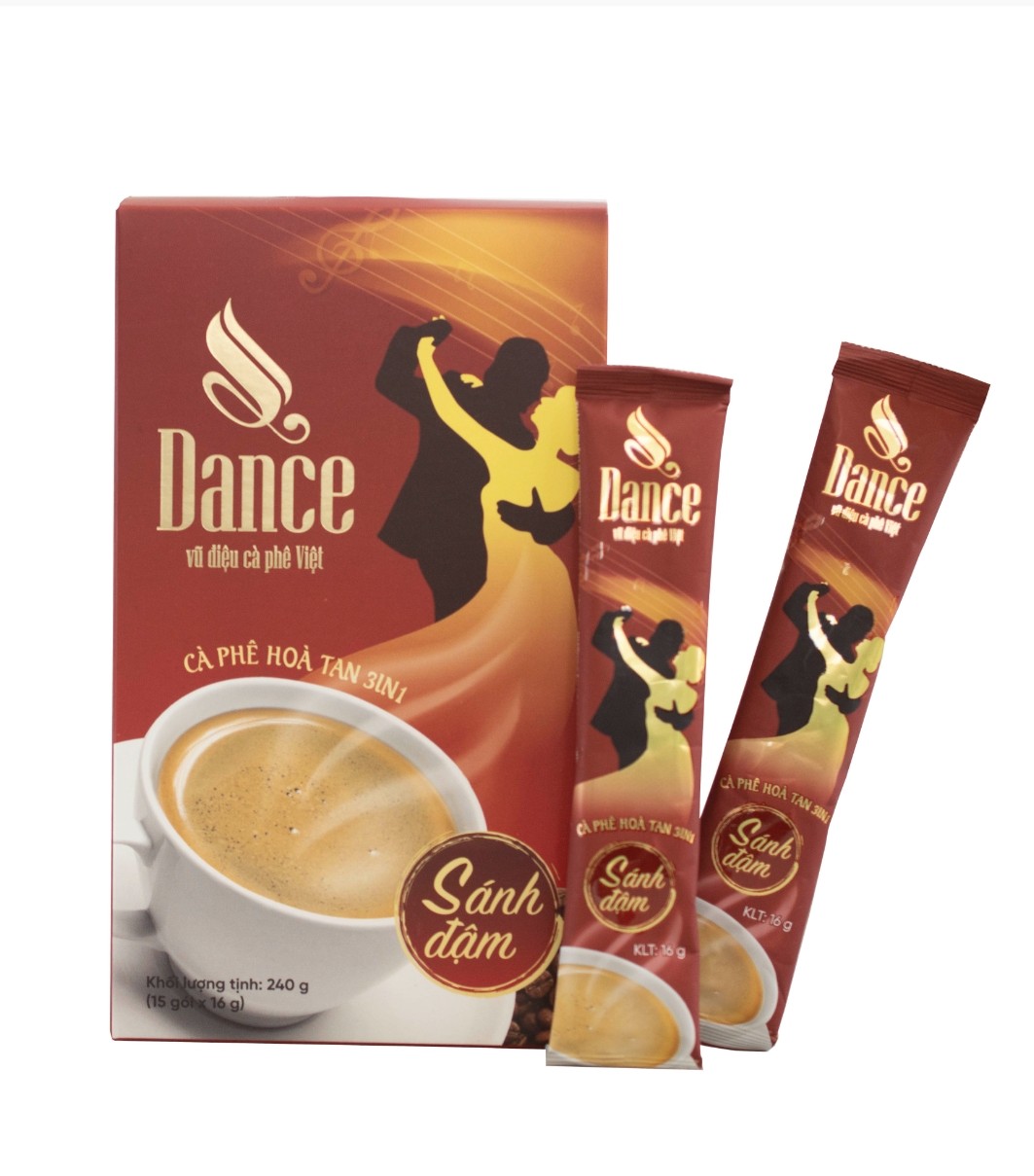 Cafe hòa tan 3in1 Dance coffee sánh đậm (15 gói x 16g)