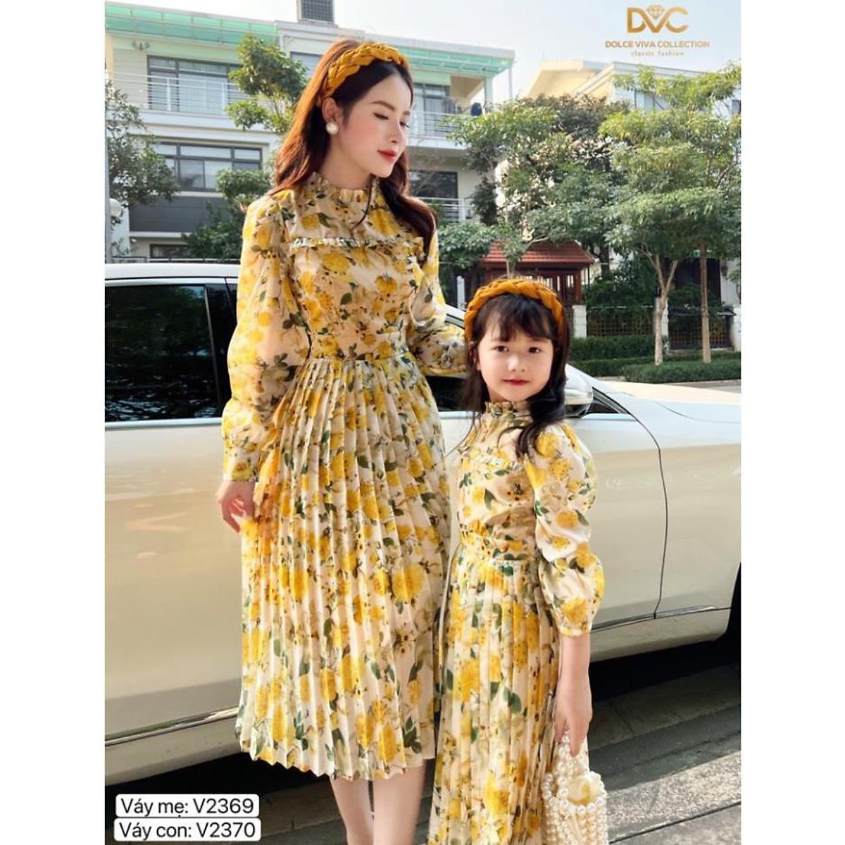Link - Combo váy hoa dập li mẹ và bé - DOLCE VIVA COLLECTION - Giá: 350.000 - 495.000 vnđ (https://shorten.asia/rxCwzRAQ)