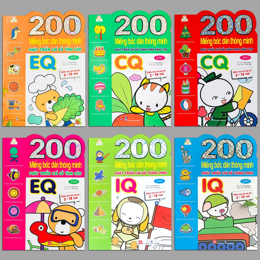 Link - Sách - 200 Miếng bóc dán thông minh 2-10 tuổi (Lẻ tùy chọn 6 quyển). Giá: 34.650 - 128.700 vnđ (https://shorten.asia/GQUKk3Ws)
