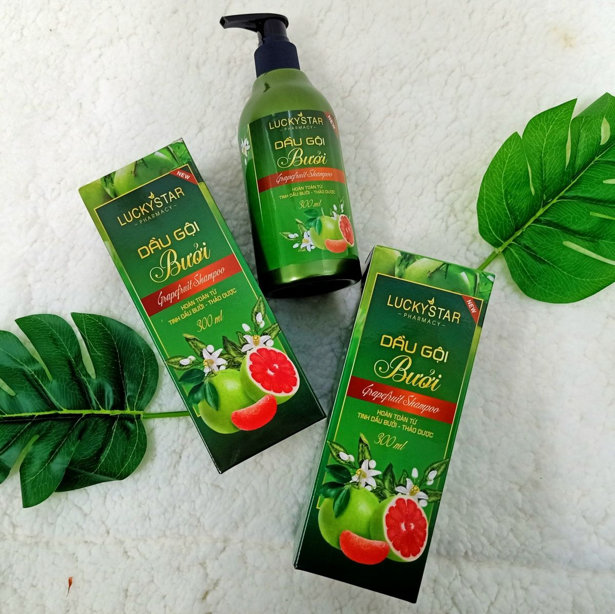 DẦU GỘI BƯỞI CAO CẤP 300ML - LUCKY STAR