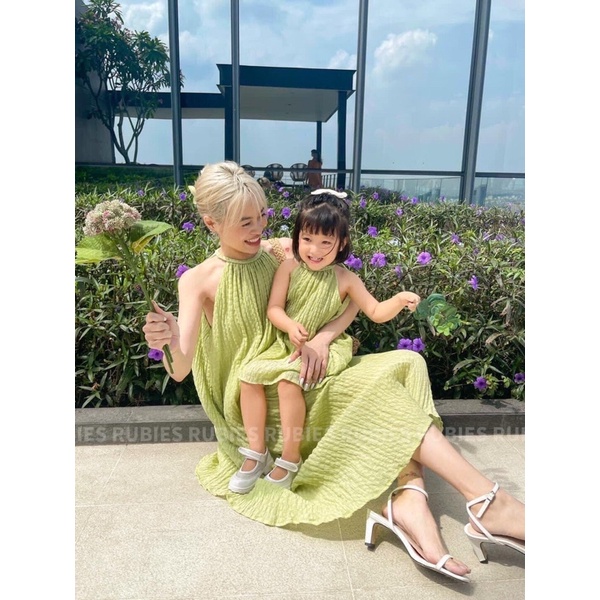 Link - VÁY MẸ BÉ XANH CỐM SIÊU XINH - ĐẦM MAXI CHO MẸ VÀ BÉ. Giá: 135.000 - 185.000 vnđ (https://shorten.asia/tMSy5hqc)