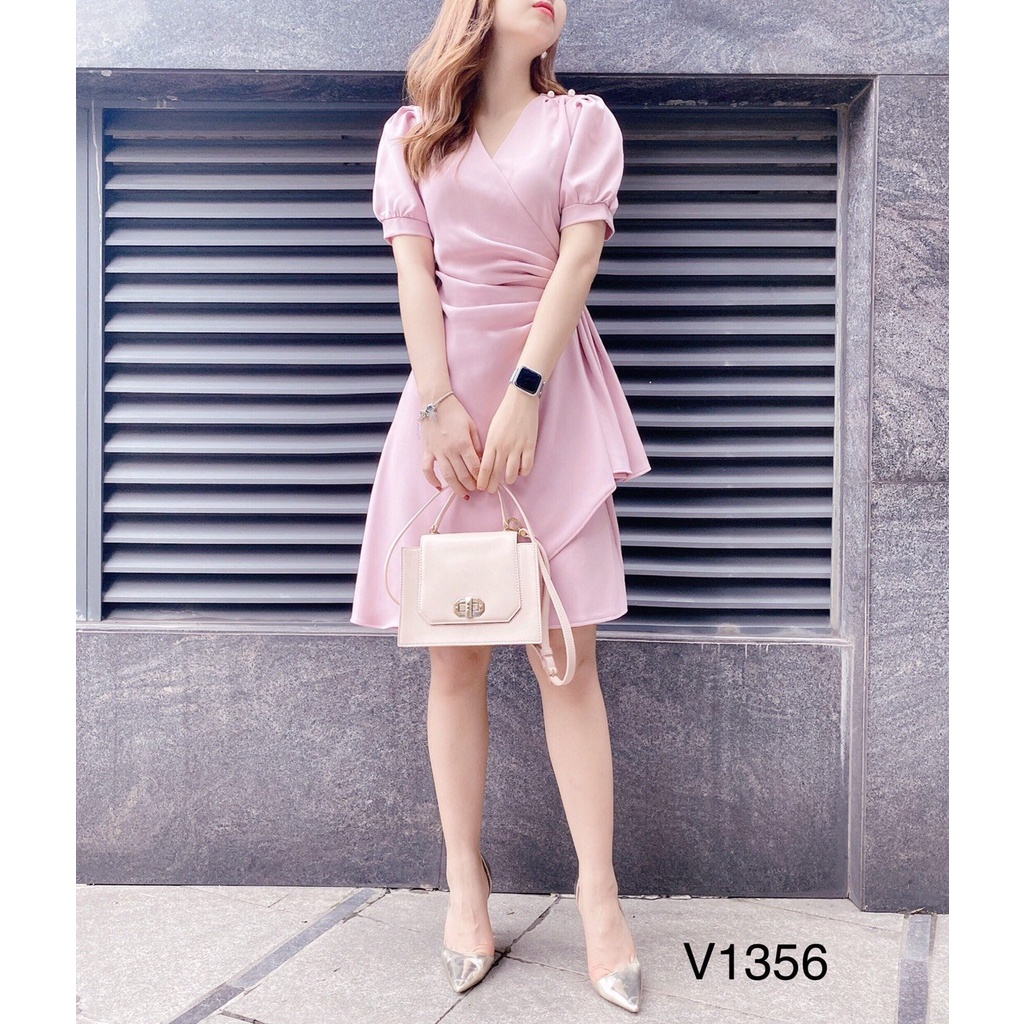 Link - VÁY HỒNG BÈO EO NGỌC VAI V1356 - DOLCE VIVA COLLECTION. Giá: 450.000 vnđ (https://shorten.asia/yuu3DmK6)