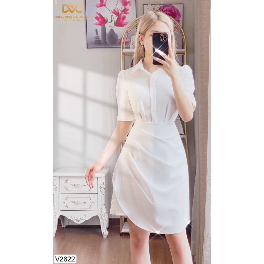 Link - VÁY KATE SƠ MI TRẮNG XÒE NHÚN BỤNG V2622 - DOLCE VIVA COLLECTION. Giá: 495.000 vnđ (https://shorten.asia/7FN4GS2R)