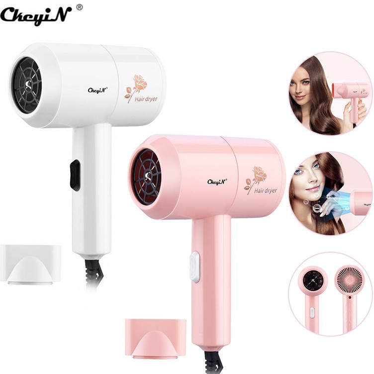 Máy Sấy Tóc Mini Nhỏ Gọn CkeyiN CF085 Công Suất 500W Sấy Nhanh Tiếng Ồn Nhỏ