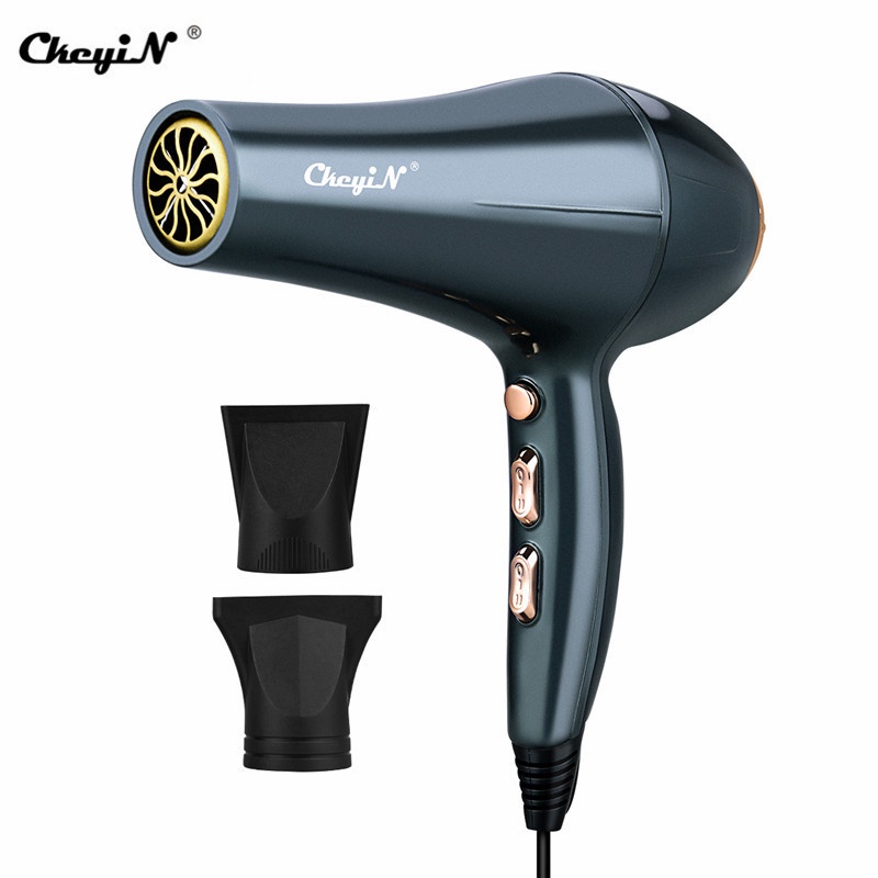 Máy Sấy Tóc Chuyên Nghiệp CkeyiN 2200W 2 Tốc Độ Với 3 Chế Độ Tạo Ion Âm Gia Nhiệt HS295H