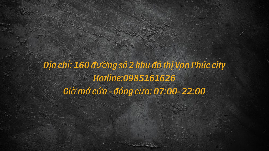 Địa chỉ: 160 đường số 2 khu đô thị ...