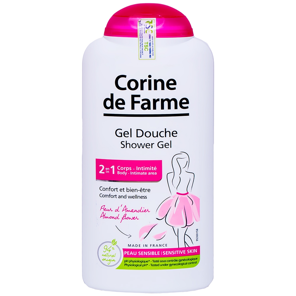 Corine De Farme Shower Gel 2 In 1 - Sữa Tắm Làm Sạch, Mềm Mịn Da Toàn Thân Và Vùng Sinh Dục Ngoài 25