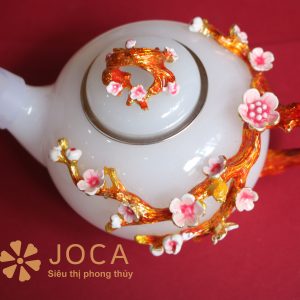 Ấm Trà Bằng Đá Bạch Ngọc Tự Nhiên
