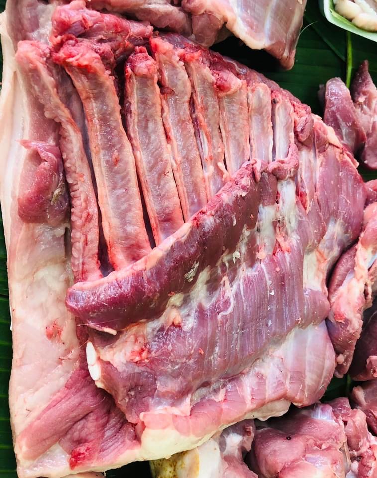 Ba chỉ rút sườn nhà quê