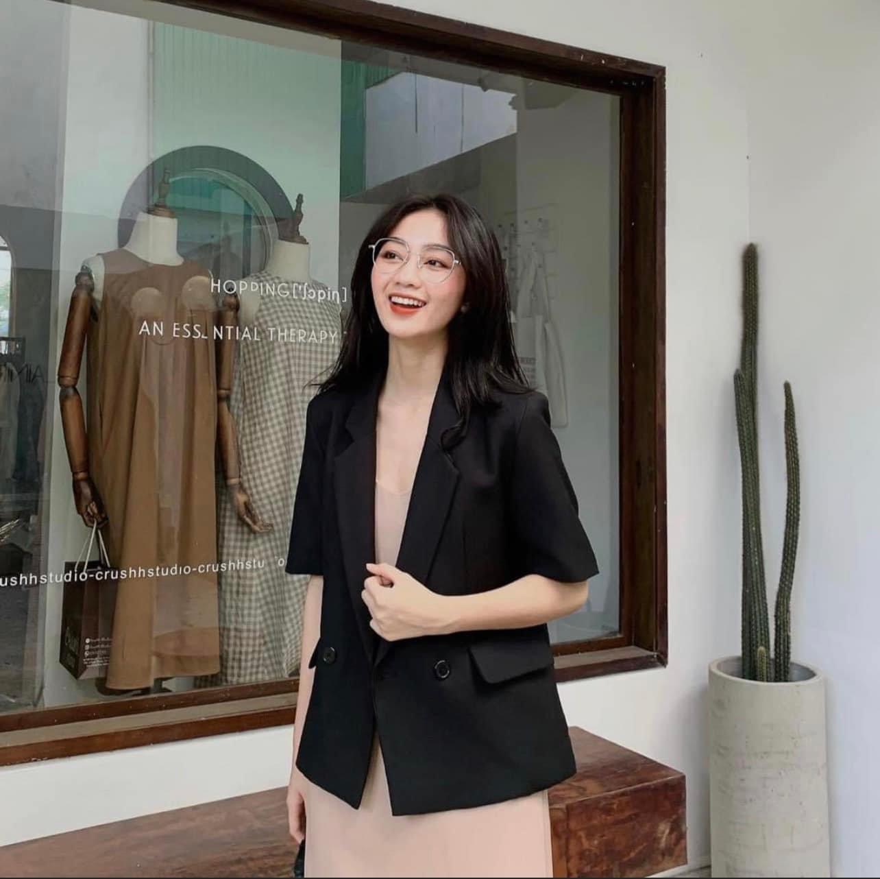 Áo balzer cộc tay