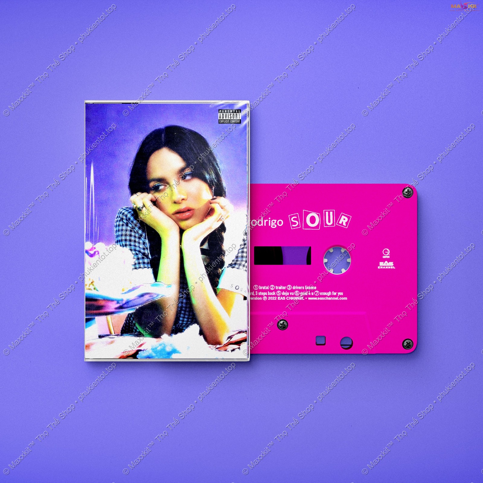 [Exclusive] Băng cassette tape Olivia Rodrigo - SOUR (DELUX) • Pink Tape • BASF/Emtec