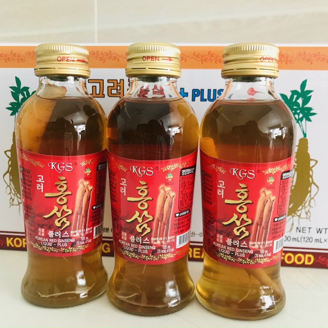 Sâm Hàn Quốc dạng nước, có củ sâm
