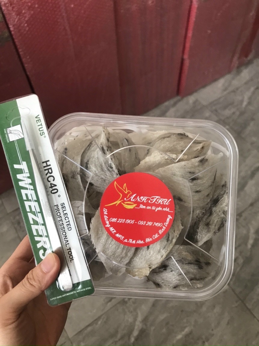 Yến Thô loại 1 - 100g (Tặng kèm thố chưng sứ, đường, táo, nhíp nhặt lông)