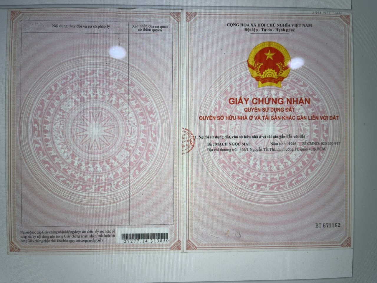 Bán gấp căn nhà hẻm 466 Nguyễn Tất Thành.