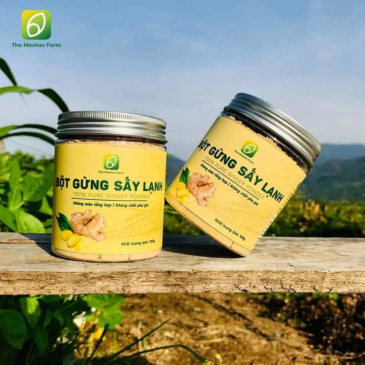Bột Gừng Sấy Lạnh Nguyên Chất Hũ 100 Gram (40 gram)