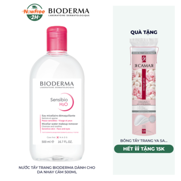 Nước Tẩy Trang Bioderma Dành Cho Da Nhạy Cảm 500ml Sensibio H2O