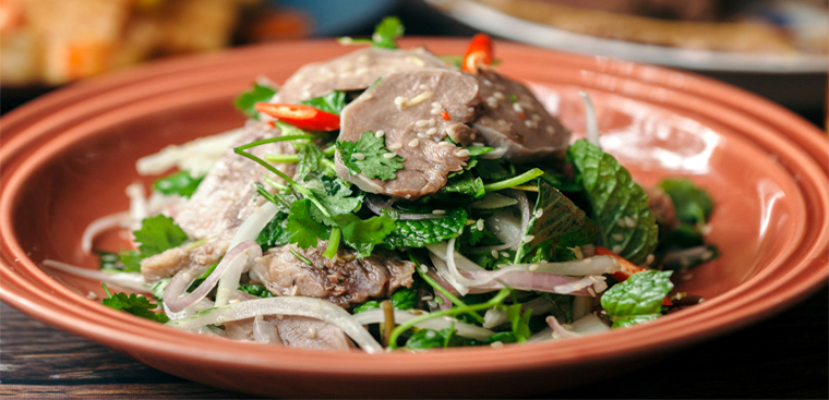 Gỏi lưỡi heo chua cay