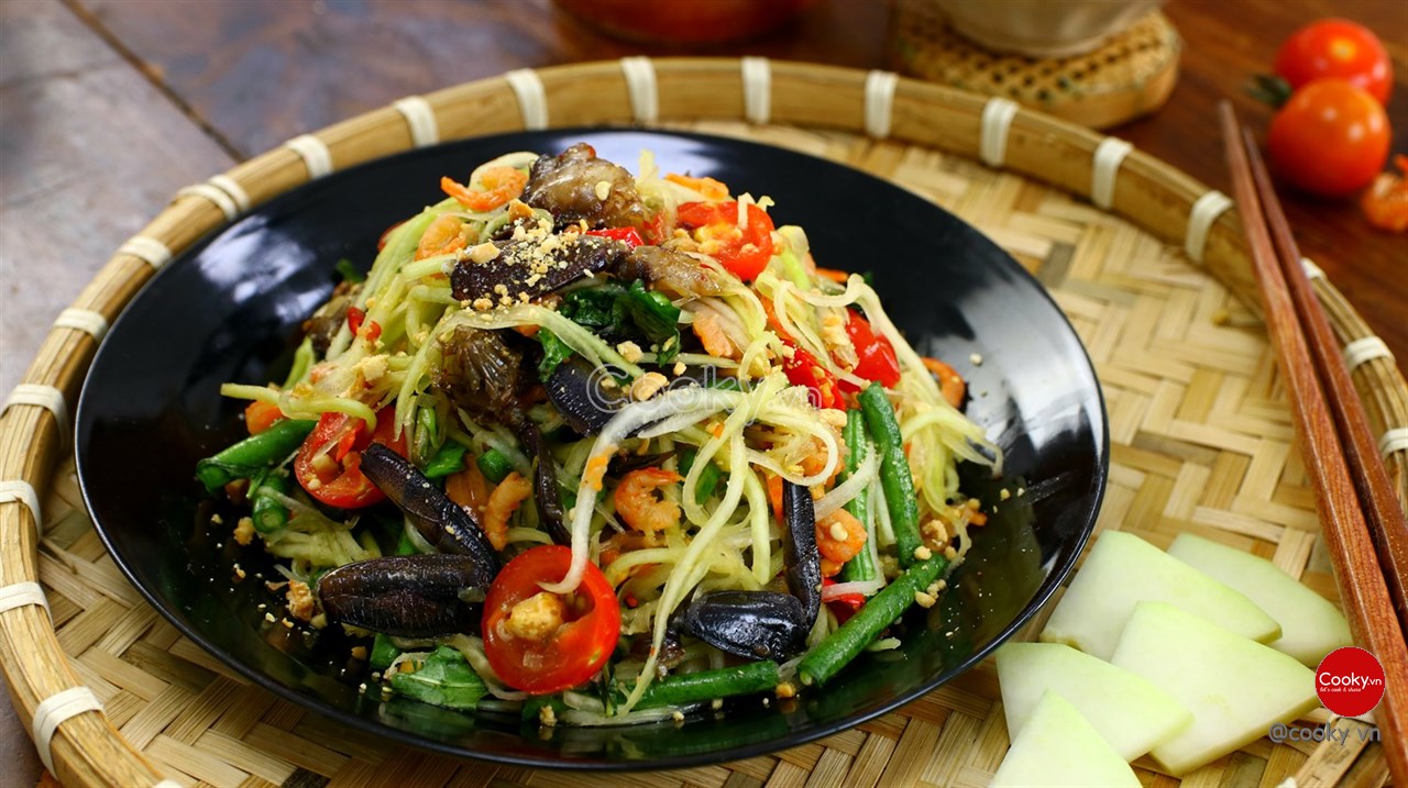 Gỏi đu đủ Ba khía