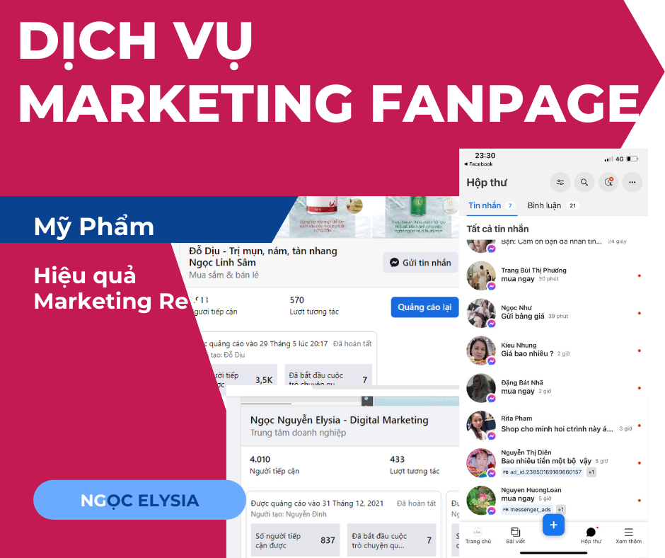 Link - dịch vụ chạy quảng cáo Fanpage (https://www.facebook.com/ngocnguyen.marketingonline)