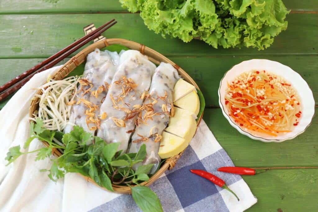Bánh ướt thịt nướng