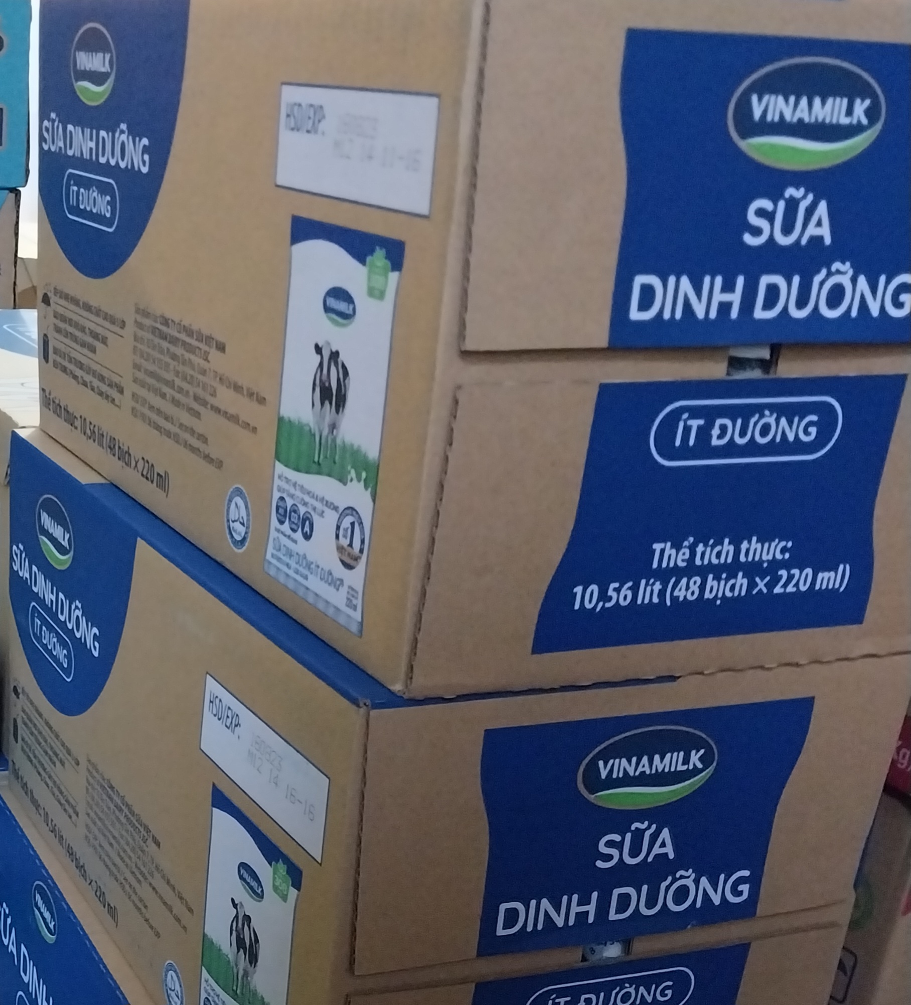 Sữa dinh dưỡng vinamilk ít đường 220ml