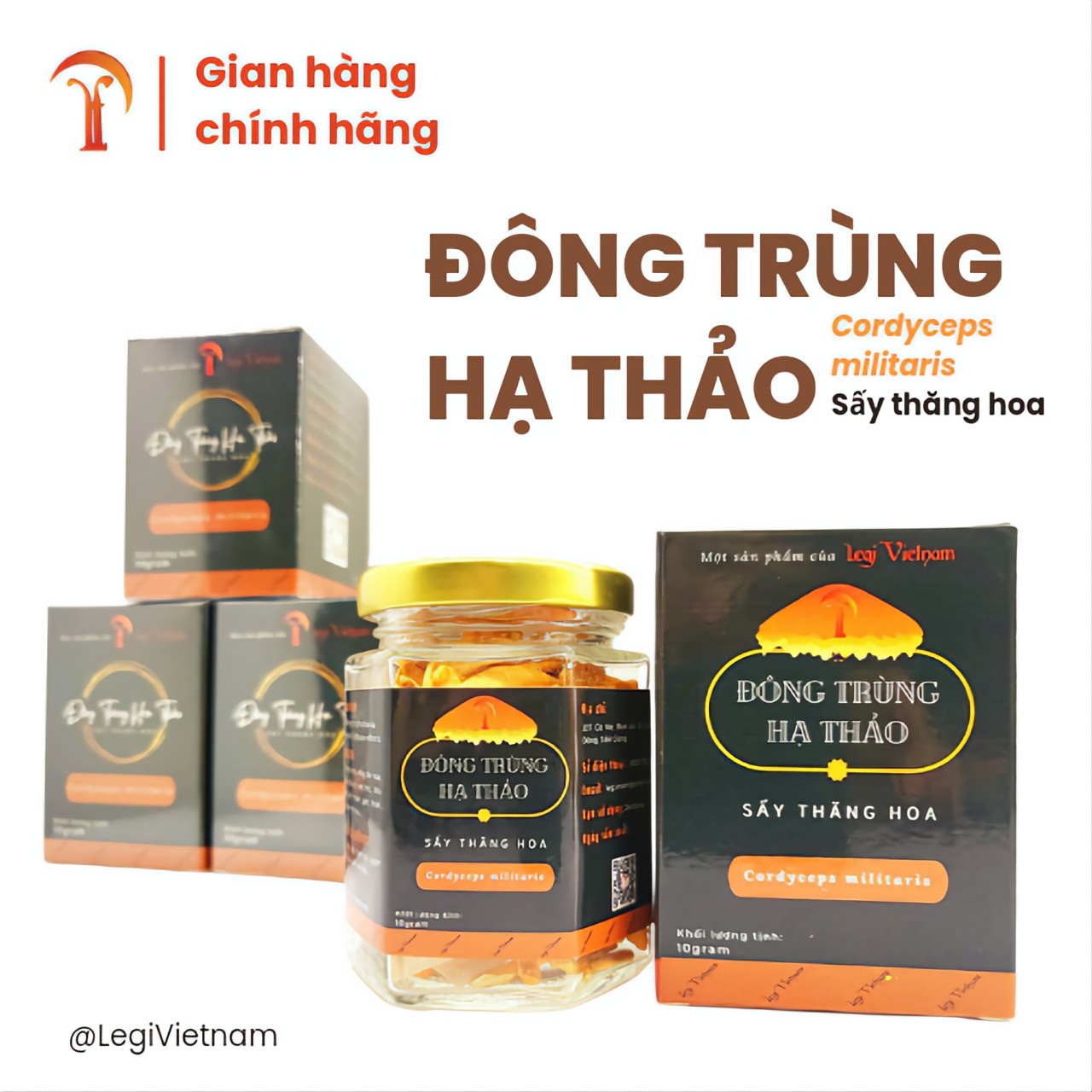 Đông trùng hạ thảo sấy thăng hoa - 10 gram
