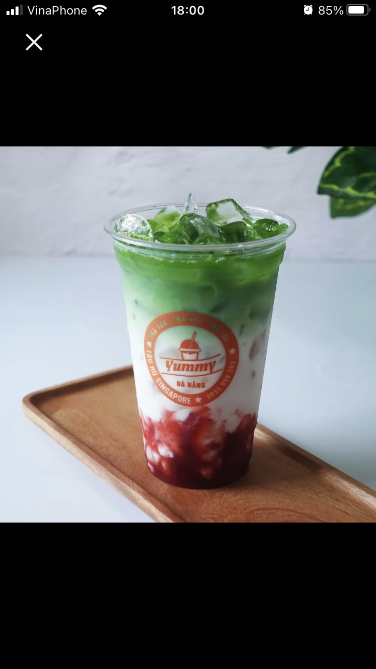 Sữa tươi matcha dâu