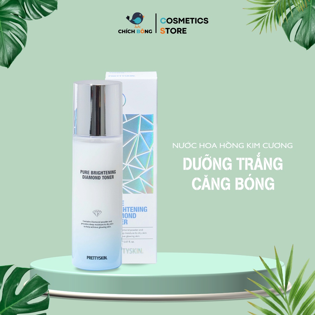 NƯỚC HOA HỒNG PRETTY SKIN PURE BRIGHTENING DIAMOND TONER 150ML