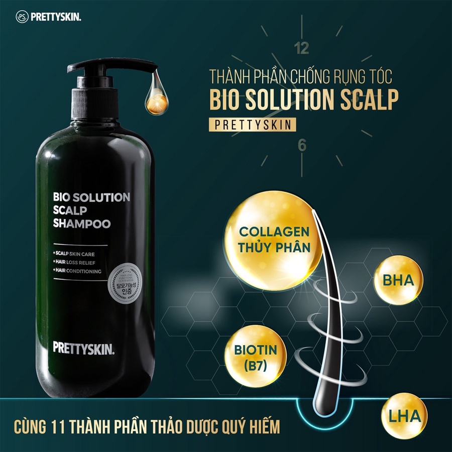DẦU GỘI ĐẦU SOLUTION SCALP PRETTY SKIN 500ML