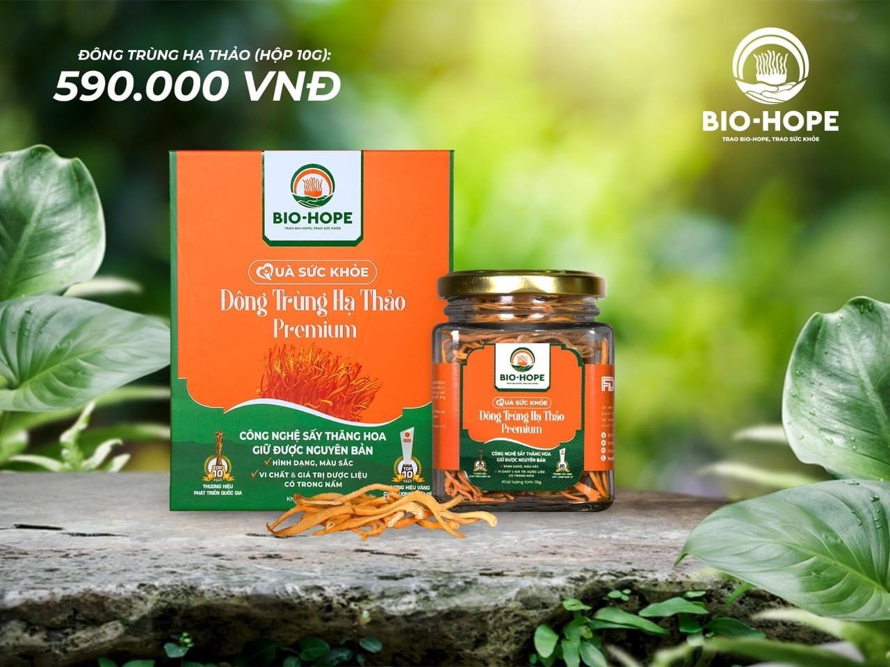 Đông trùng hạ thảo sấy thăng hoa Bio Hope 10g
