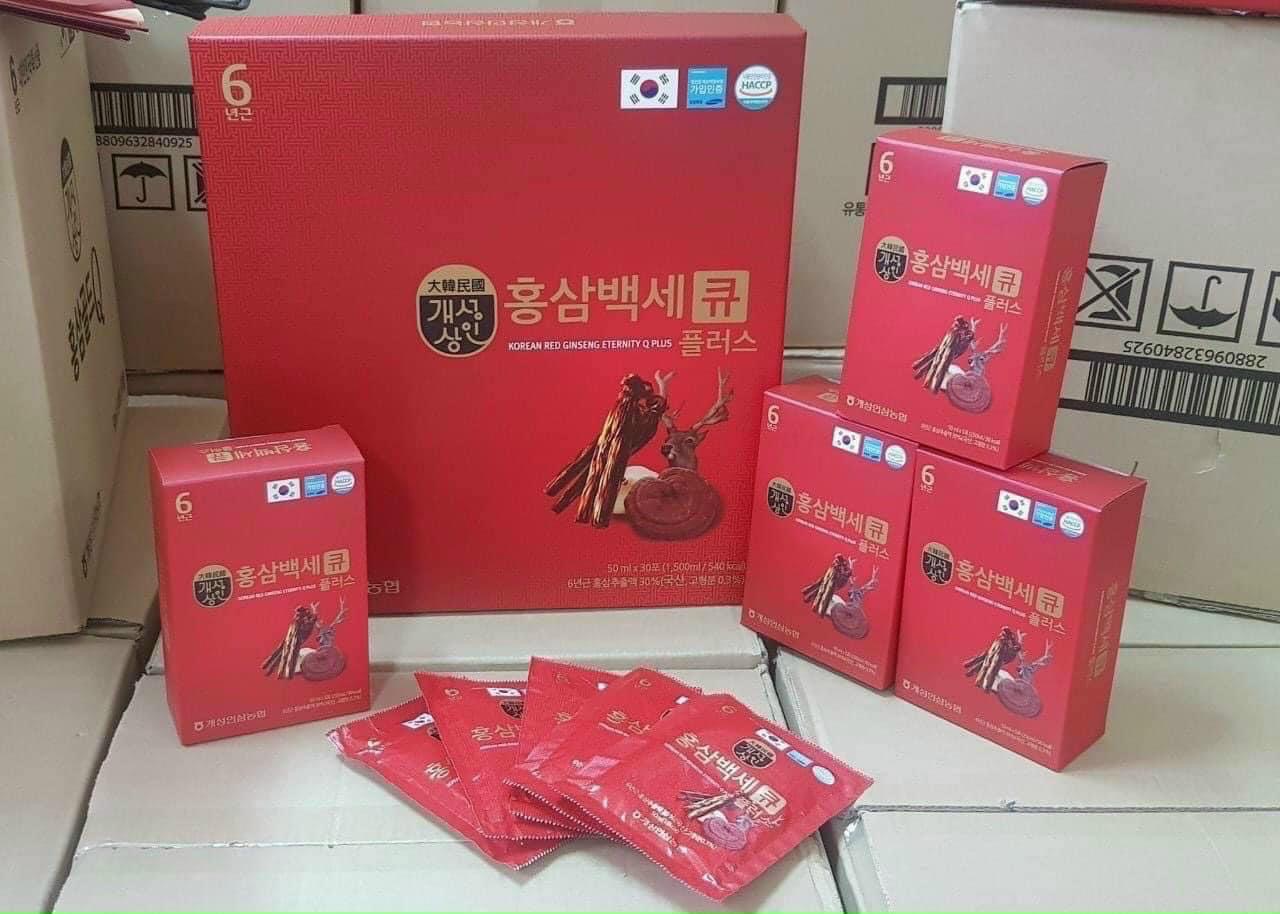 Nước Hồng Sâm Nhung Hươu Linh Chi Q Plus Hàn Quốc