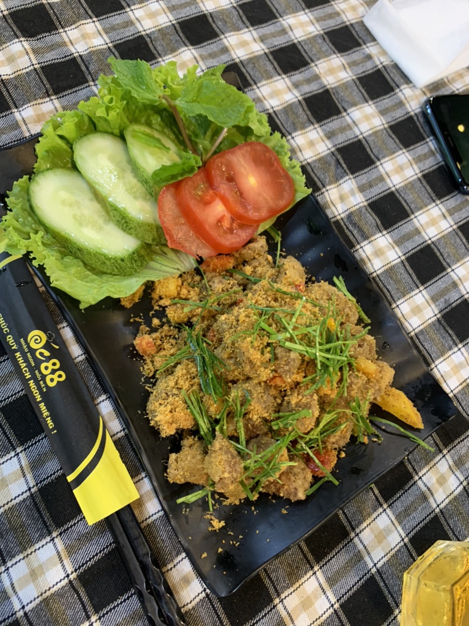 Sụn gà rang muối lá chanh