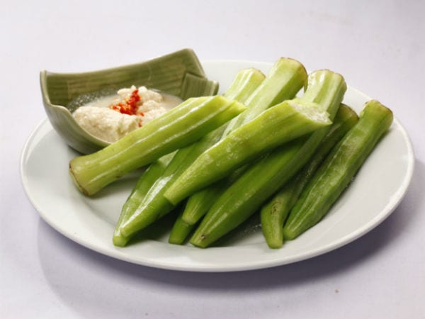 Đậu bắp luộc