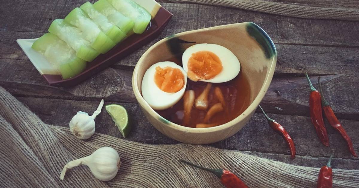 Bầu luộc chấm trứng