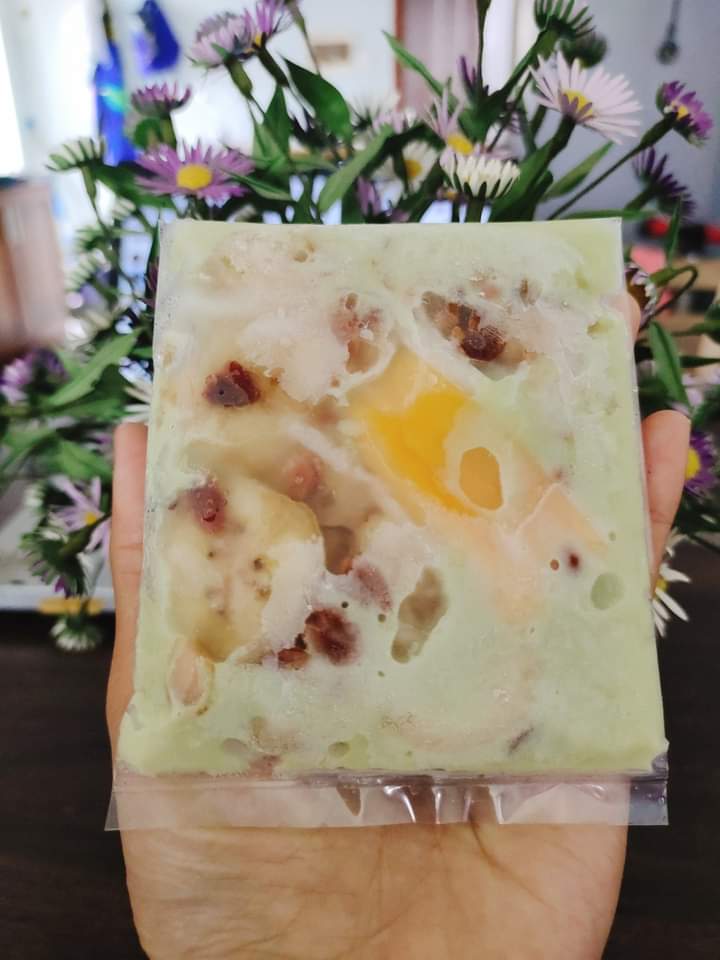 Kem chuối lá dứa