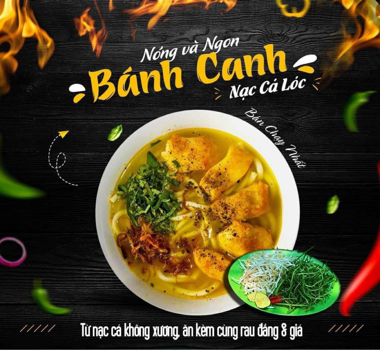 Bánh canh : lạc cá lóc 