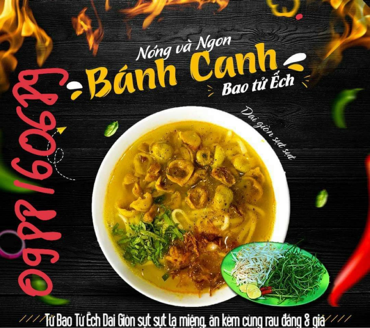 Bánh canh : bao tử ếch 