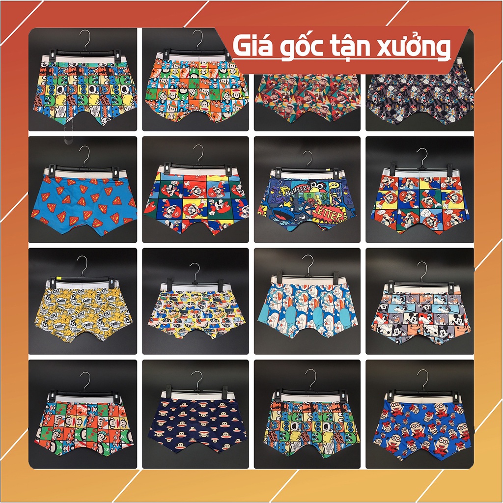 Quần lót nam quần sịp đùi nam boxer cao cấp thoáng mát chất thun lạnh co dãn thoải mái vải mát mềm mịn