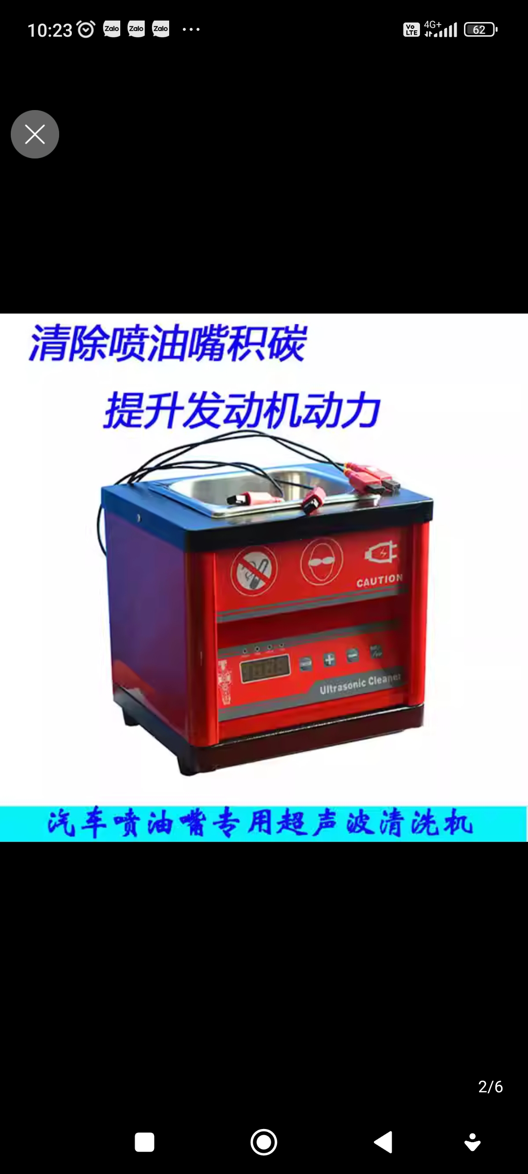 Máy vệ sinh siêu âm ĐỎ có kích xung mở kim