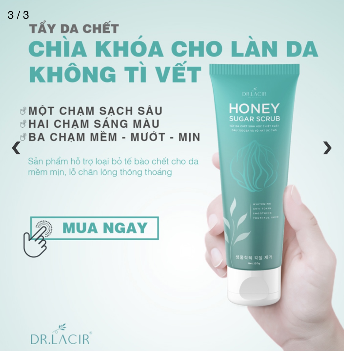 Tẩy da chết dr.lacir