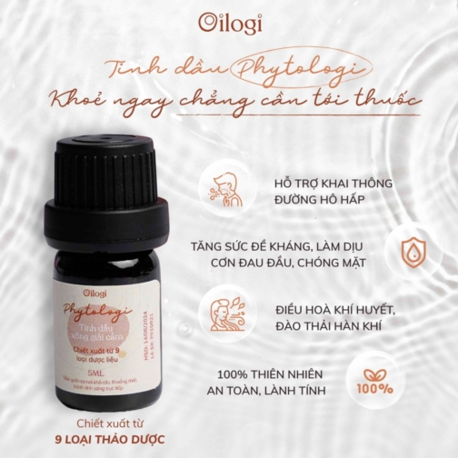 Tinh dầu Xông Giải Cảm 5ml (Phytology)