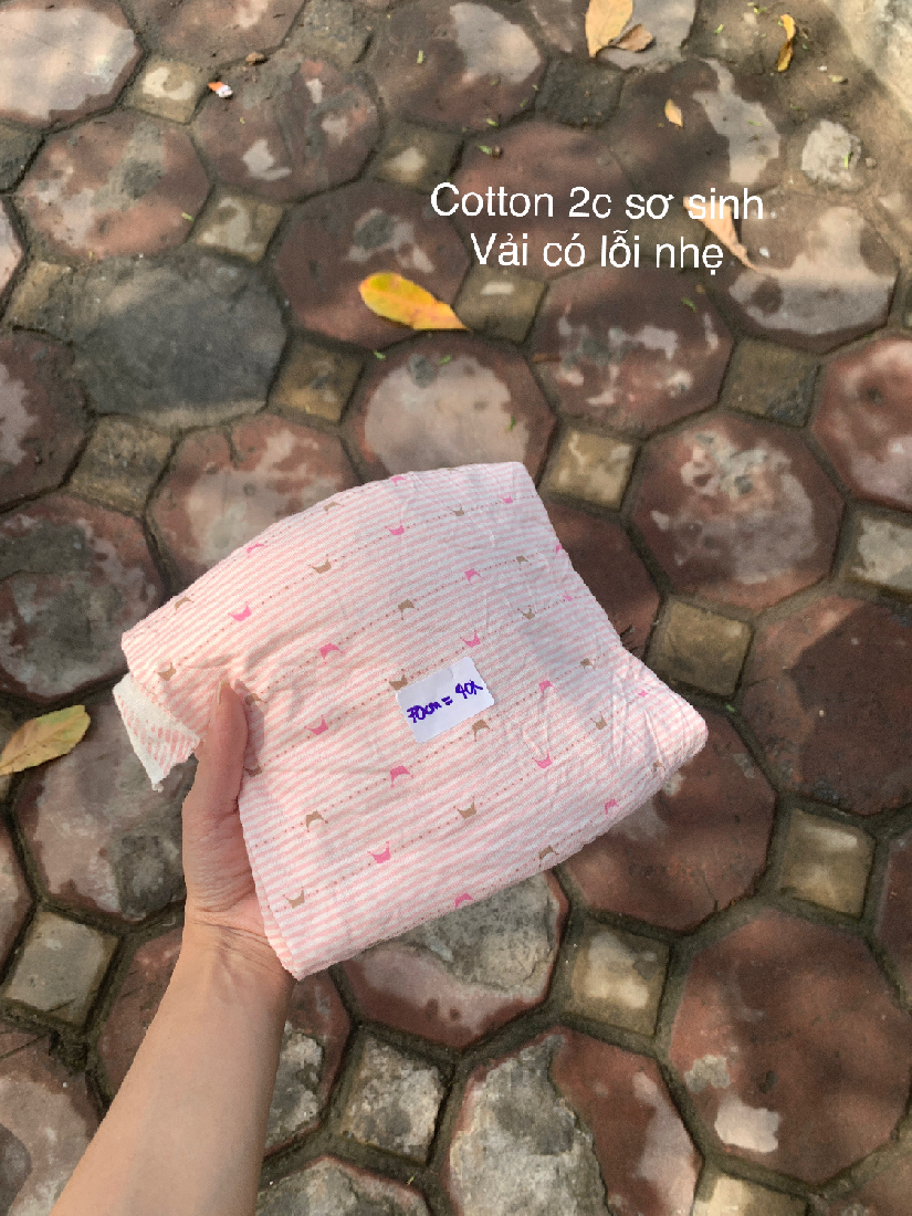 Vải cotton 2c sơ sinh