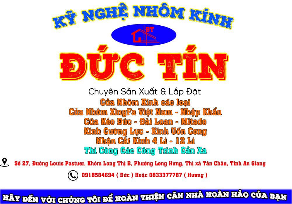 Link - Fanpage KỸ NGHỆ NHÔM KÍNH ĐỨC TÍN  (https://www.facebook.com/profile.php?id=100045712911068)