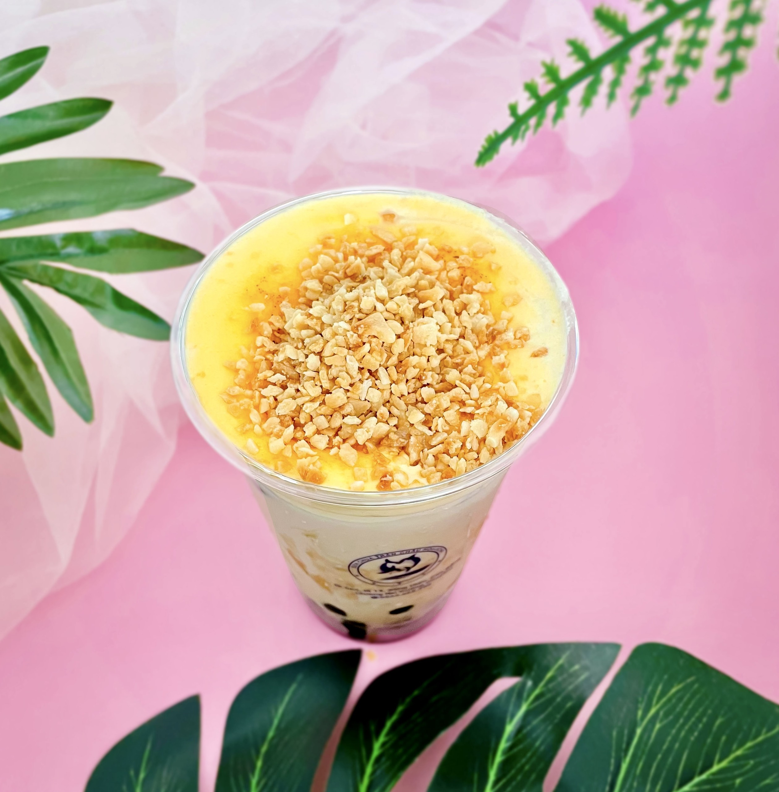 Trà sữa kem trứng dừa nướng