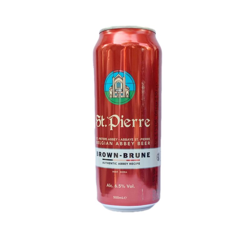 Bia St. Pierre Brune 6,5% Bỉ – 24 lon 500ml