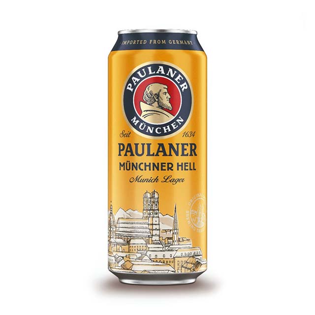 Bia Paulaner Münchner Heller 4.9% Đức – 24 lon 500 ml