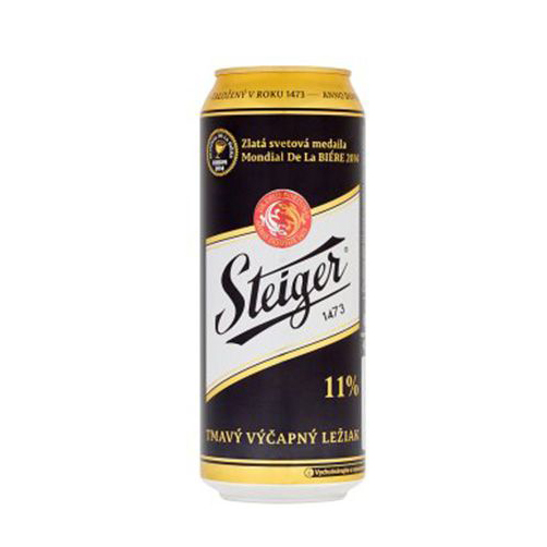 Bia Steiger đen 4,5% Tiệp – 24 lon 500ml