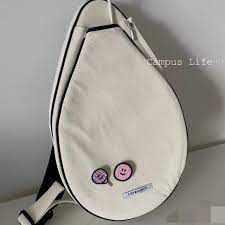 Túi đựng vợt cầu lông/ vợt cầu lông /Túi Canvas Thể Thao Đeo Vai Đựng Vợt Tennis / Cầu Lông Phong Cách Hàn Quốc/ CẦU LÔNG