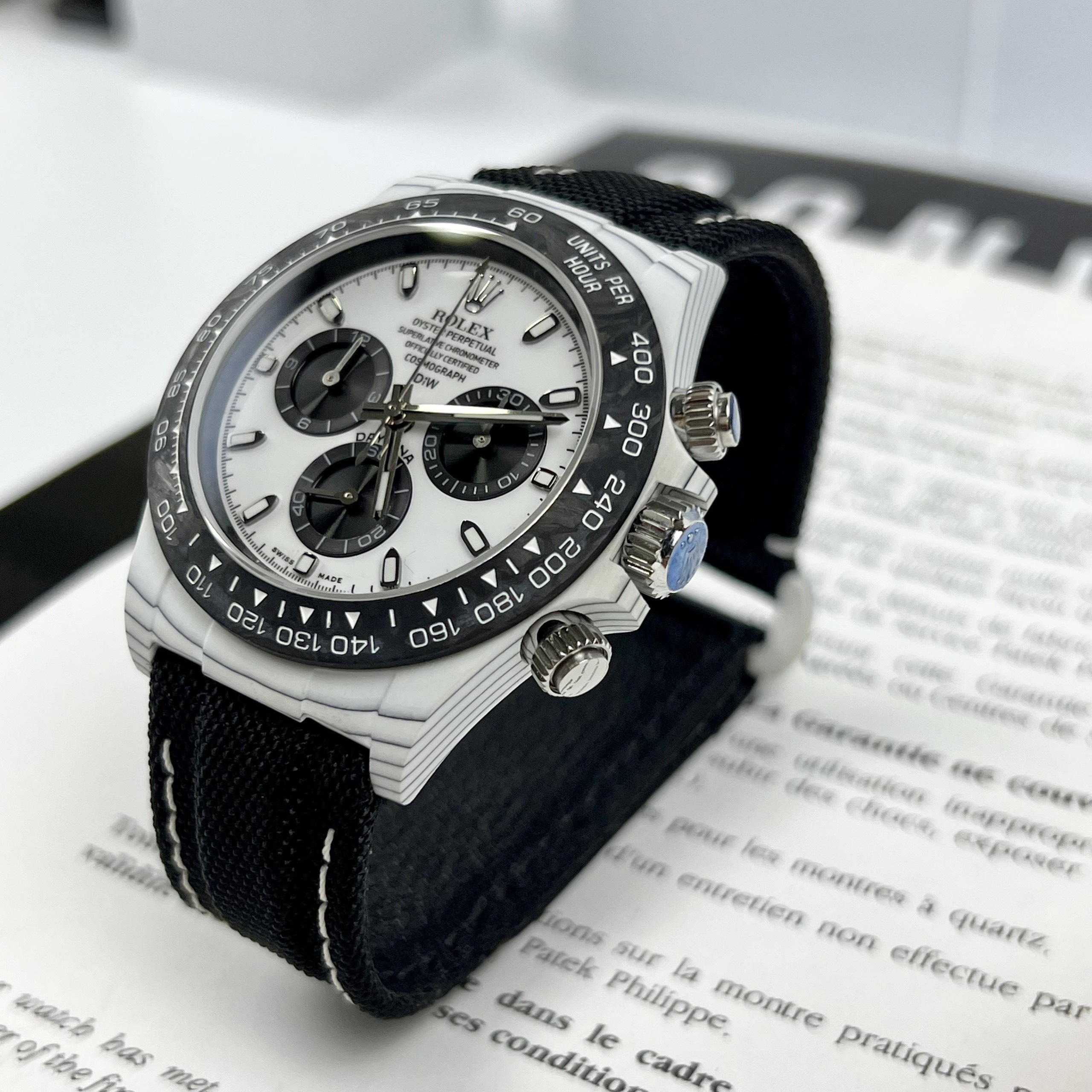ROLEX The Cosmograph Daytona Diw Carbon 55 gram - 4130 movement - 12.3mm