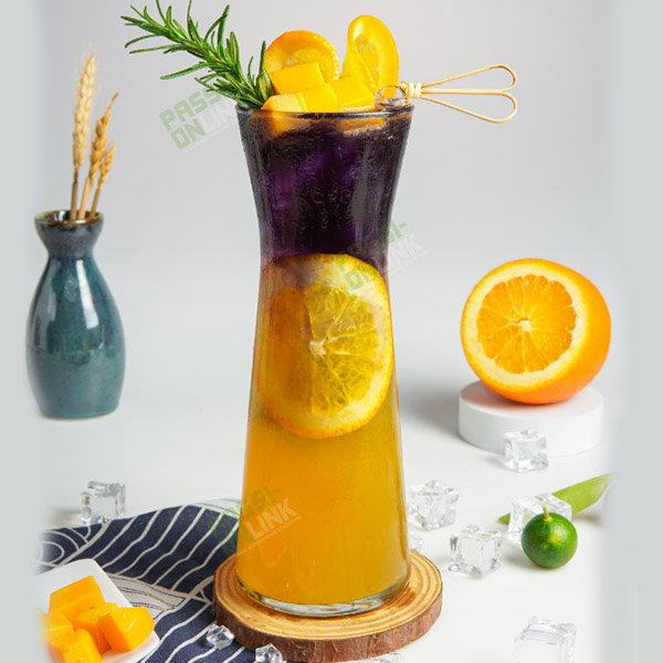 Lục trà trái cây machiato 